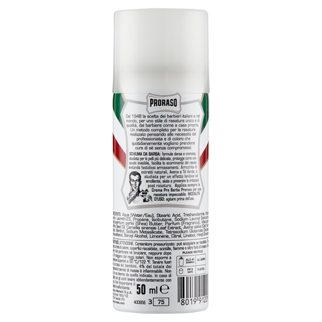 Proraso Schiuma da Barba Pelli Sensibili 50 ml